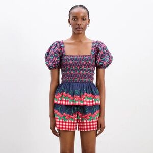 Damson Madder Allegra Blouse - Cherry Pie